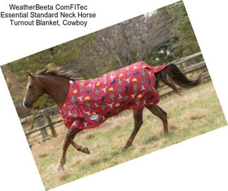 WeatherBeeta ComFITec Essential Standard Neck Horse Turnout Blanket, Cowboy