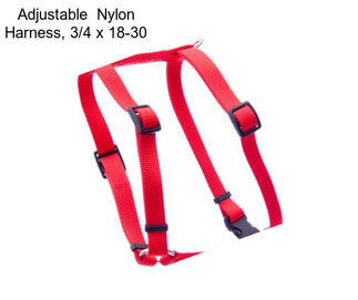 Adjustable  Nylon Harness, 3/4\