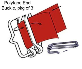 Polytape End Buckle, pkg of 3