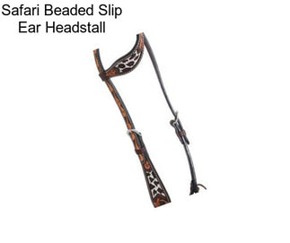 Safari Beaded Slip Ear Headstall