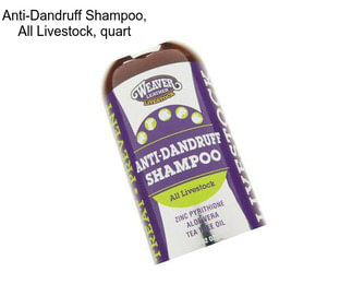 Anti-Dandruff Shampoo, All Livestock, quart