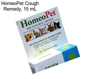 HomeoPet Cough Remedy, 15 mL