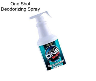 One Shot Deodorizing Spray