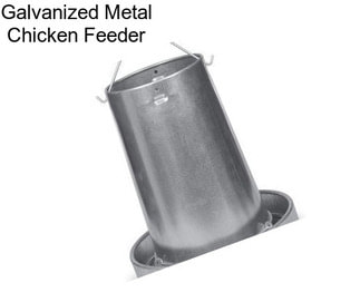 Galvanized Metal Chicken Feeder