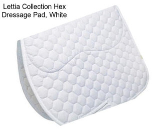 Lettia Collection Hex Dressage Pad, White