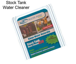 Stock Tank Water Cleaner