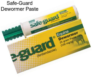 Safe-Guard Dewormer Paste