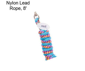 Nylon Lead Rope, 8\'