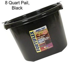 8 Quart Pail, Black