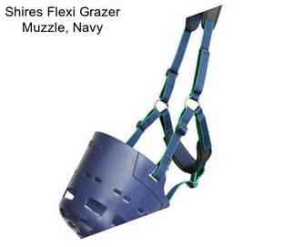 Shires Flexi Grazer Muzzle, Navy