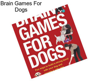 Brain Games For Dogs