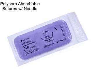 Polysorb Absorbable Sutures w/ Needle