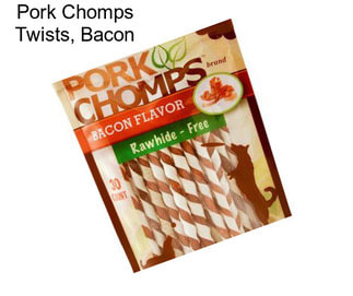 Pork Chomps Twists, Bacon