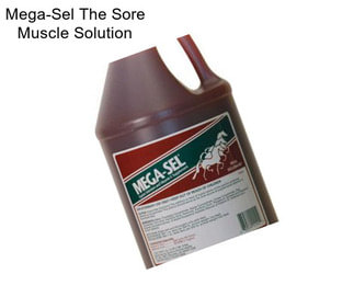 Mega-Sel The Sore Muscle Solution