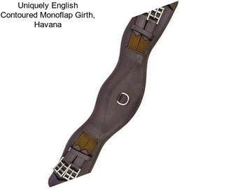 Uniquely English Contoured Monoflap Girth, Havana