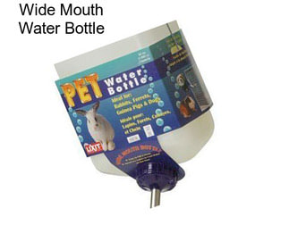 Wide Mouth Water Bottle