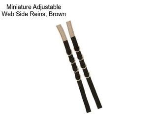 Miniature Adjustable Web Side Reins, Brown