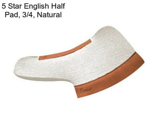 5 Star English Half Pad, 3/4\