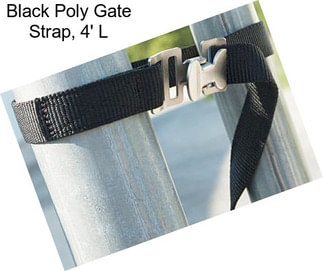 Black Poly Gate Strap, 4\' L