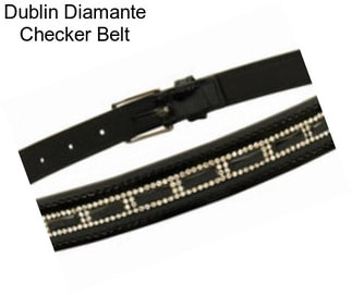 Dublin Diamante Checker Belt
