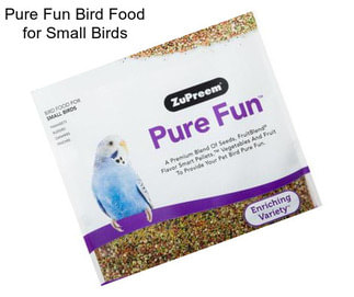 Pure Fun Bird Food for Small Birds