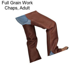 Full Grain Work Chaps, Adult