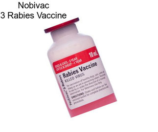 Nobivac 3 Rabies Vaccine