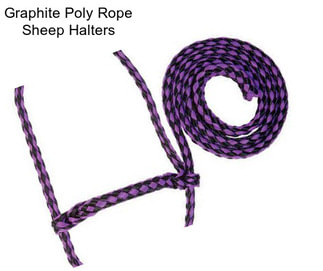 Graphite Poly Rope Sheep Halters