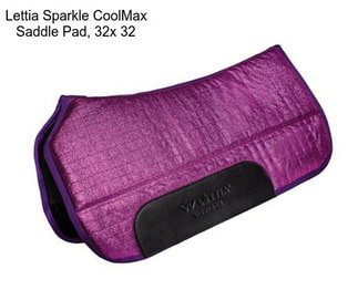 Lettia Sparkle CoolMax Saddle Pad, 32\