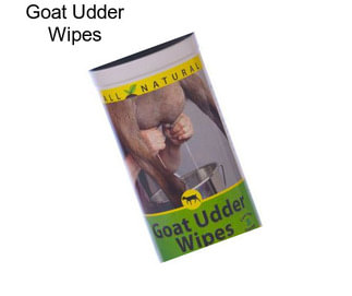 Goat Udder Wipes