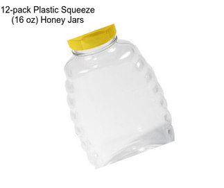 12-pack Plastic Squeeze (16 oz) Honey Jars