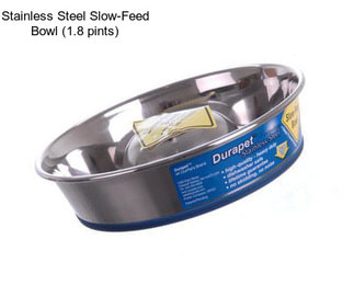 Stainless Steel Slow-Feed Bowl (1.8 pints)