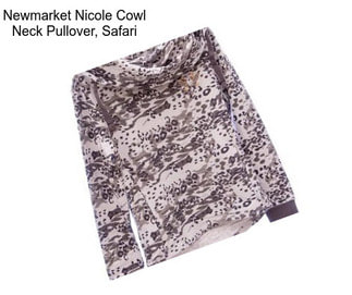 Newmarket Nicole Cowl Neck Pullover, Safari