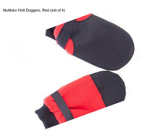 Muttluks Hott Doggers, Red (set of 4)