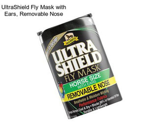 UltraShield Fly Mask with Ears, Removable Nose