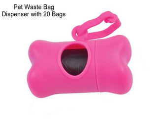 Pet Waste Bag Dispenser with 20 Bags