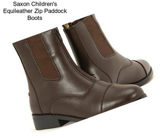 Saxon Children\'s Equileather Zip Paddock Boots