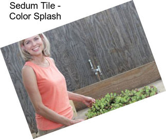 Sedum Tile - Color Splash