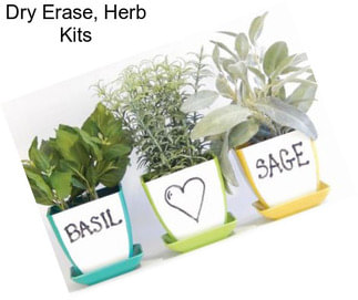 Dry Erase, Herb Kits