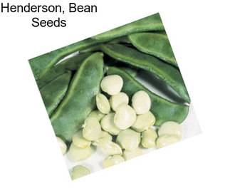 Henderson, Bean Seeds