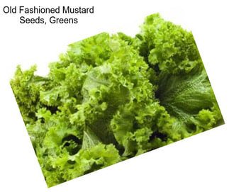 Old Fashioned Mustard Seeds, Greens