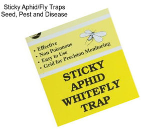 Sticky Aphid/Fly Traps Seed, Pest and Disease