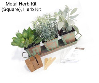 Metal Herb Kit (Square), Herb Kit