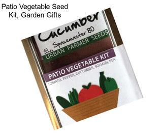 Patio Vegetable Seed Kit, Garden Gifts