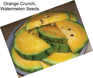 Orange Crunch, Watermelon Seeds