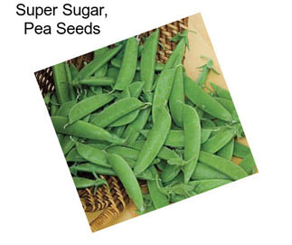 Super Sugar, Pea Seeds