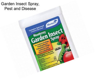 Garden Insect Spray, Pest and Disease