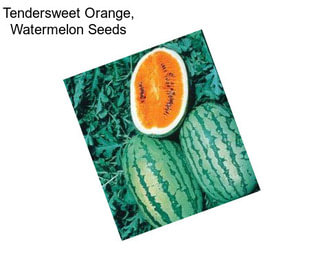 Tendersweet Orange, Watermelon Seeds