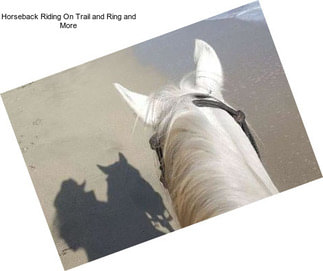 Horseback Riding On Trail and Ring and More