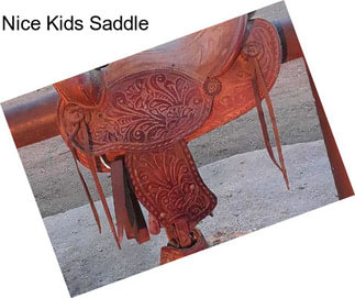 Nice Kids Saddle